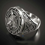 Viking wolf signet ring nz