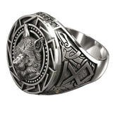 Viking wolf signet ring nz