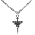 Viking Wolf Sword Necklace nz