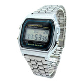 Vintage 80s watch Silver Black nz