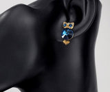 Vintage blue owl earrings nz