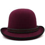 Vintage bowler hat Dark red nz