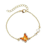 Vintage butterfly bracelet Orange nz