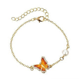 Vintage butterfly bracelet Orange nz