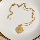 Vintage compass necklace nz