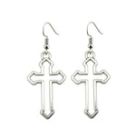 Vintage cross earrings Antique silver nz