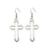 Vintage cross earrings Antique silver nz