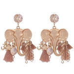 Vintage elephant earrings Brown nz