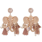 Vintage elephant earrings Brown nz