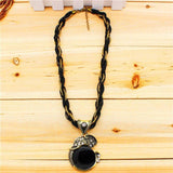 Vintage elephant pendant Black nz