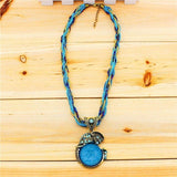 Vintage elephant pendant Blue nz
