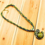 Vintage elephant pendant Green nz