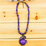 Vintage elephant pendant Purple nz