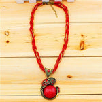 Vintage elephant pendant Red nz