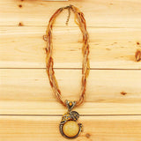 Vintage elephant pendant Yellow nz