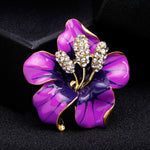 Vintage flower brooch Purple nz