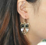 Vintage gold owl earrings nz