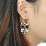 Vintage gold owl earrings nz