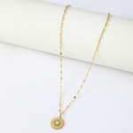 Vintage gold sun necklace nz