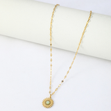Vintage gold sun necklace nz