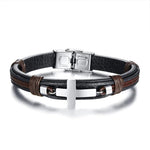 Vintage leather cross bracelet nz