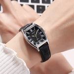 Vintage leather watch Black nz