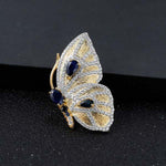 Vintage sapphire butterfly necklace nz