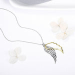 Vintage silver angel necklace nz