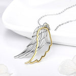 Vintage silver angel necklace nz