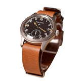 Vintage sports watch With leather logo nz