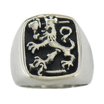 Vintage steel lion ring nz