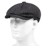 Vintage style beret Black / L (58 59cm) nz