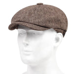 Vintage style beret Brown / L (58 59cm) nz