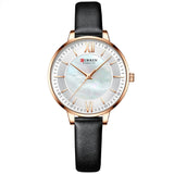 Vintage style watch Black and white belt nz
