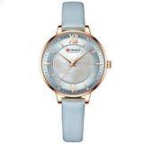 Vintage style watch Light blue belt nz