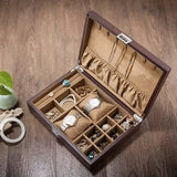 Vintage-Style Wood Jewellery Box Light brown nz