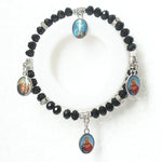 Vintage Virgin Mary bracelet Black nz
