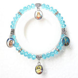 Vintage Virgin Mary bracelet Blue nz