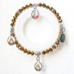 Vintage Virgin Mary bracelet Brown nz
