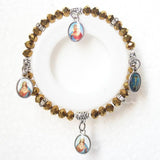 Vintage Virgin Mary bracelet Brown nz