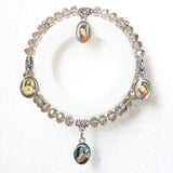 Vintage Virgin Mary bracelet Grey nz
