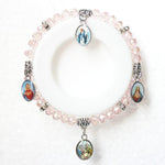 Vintage Virgin Mary bracelet Pink nz