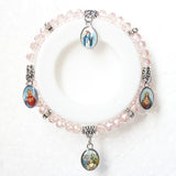 Vintage Virgin Mary bracelet Pink nz