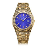 Vintage watch Blue gold nz