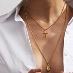 Virgin Mary Cross Necklace nz