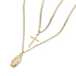 Virgin Mary Cross Necklace nz