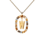 W initial necklace nz