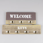’Welcome’ Wall key holder Brown nz