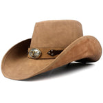 Western Leather cowboy hat Beige nz
