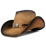 Western Leather cowboy hat Brown nz